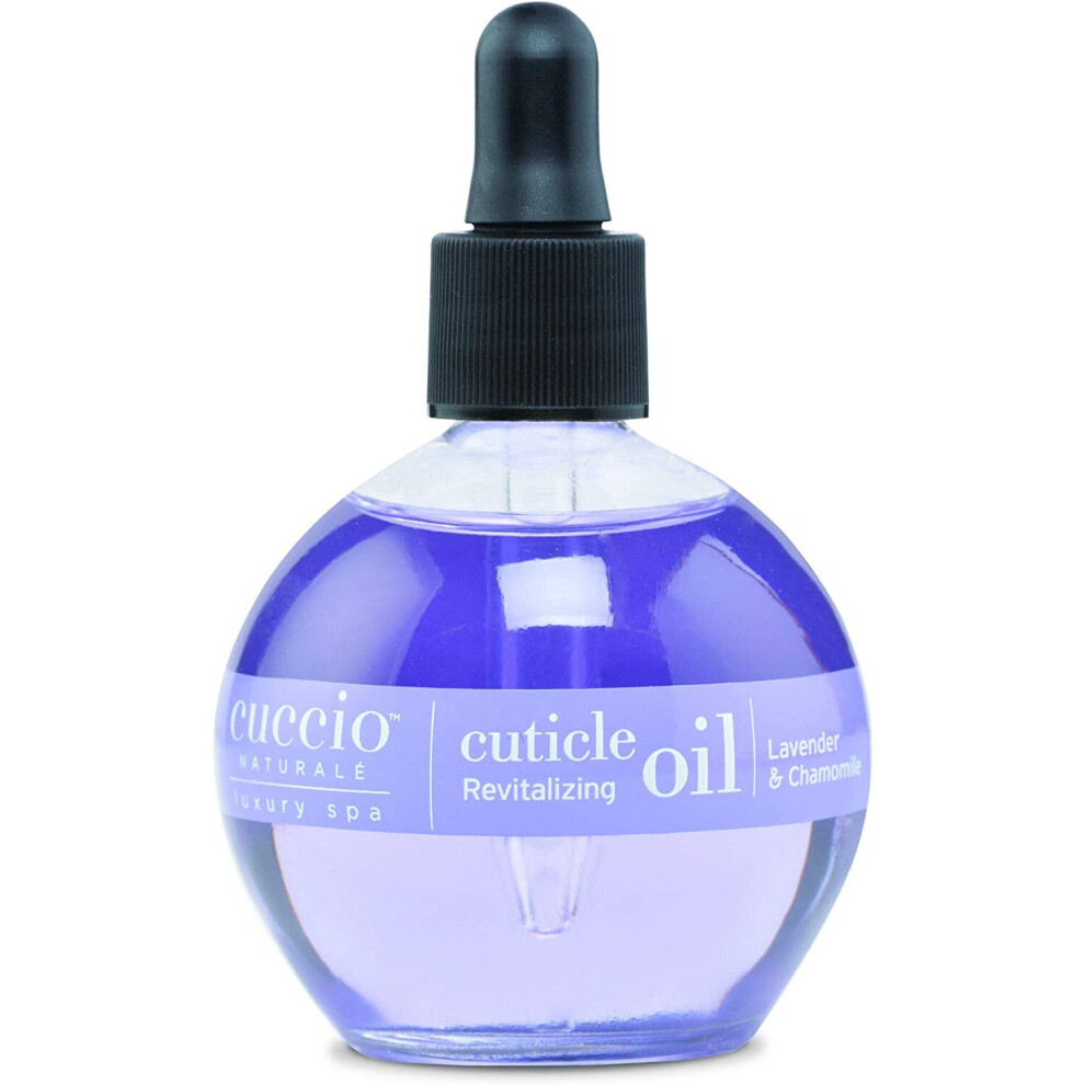 Cuccio Lavender Naturale Cuticle Revitalizing Oil - & Chamomile - Moisturizes Strengthens Nails - 2.5 Oz