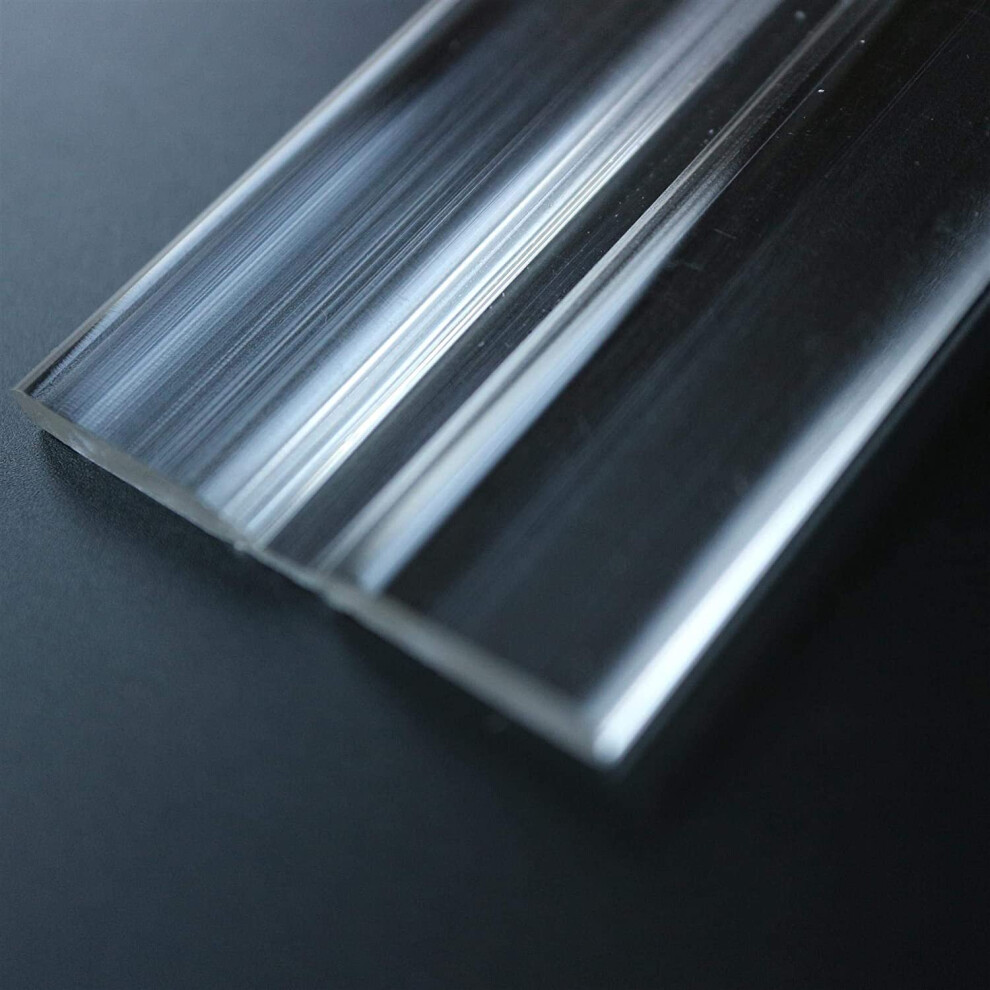 4 X 100Mm Low Profile Flex Hinges, Flexible Living Hinges, Plexiglass, Transparent, Continuous Acrylic Piano Hinges 712195705102