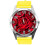 Yellow Leather Round Watch for Flowers Fans e1 1