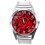Silver Leather Round Watch for Flowers Fans e1 1
