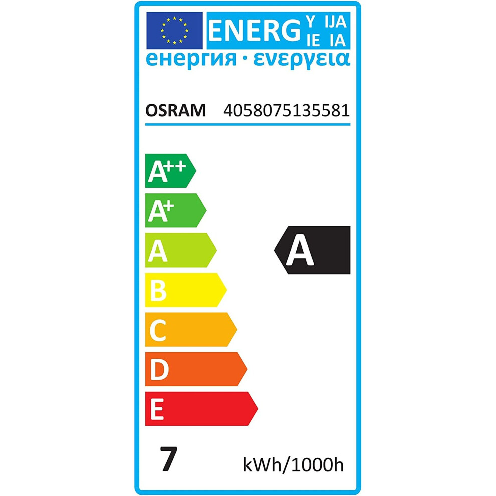 OSRAM LEDinestraÂ© advanced / LED tube: S14d, Length: 500 mm, Dimmable, 9 W, 38 W replacement, frosted, Warm White, 2700 K, 1pack