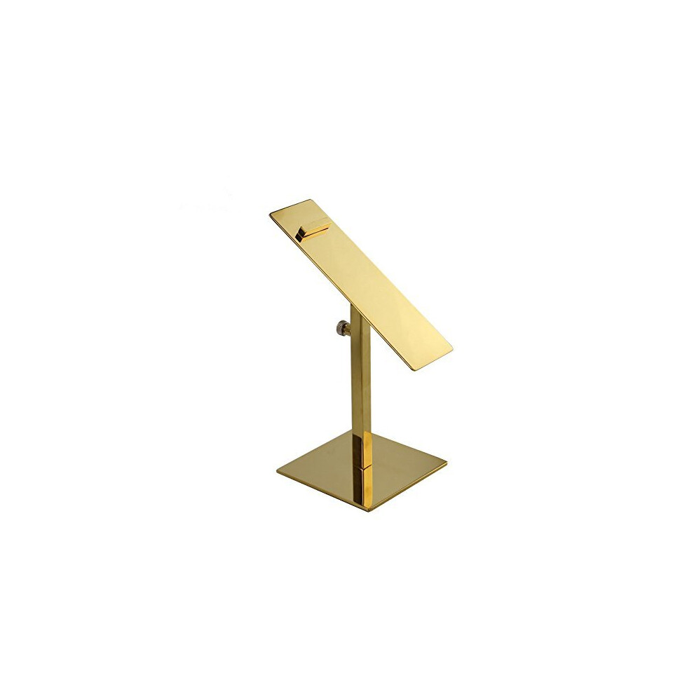 Gold Mirror Surface Stainless Steel Adjustable Shoes Display Stand Holder Racks