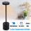 (Black) Cordless Rechargeable Led Table Lamp Desk Lights 9