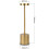 Desk Lamp Led Cordless Touch Sensor Table Lamp Rechargeable Dimmable 3
