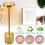 (Gold) Cordless Rechargeable Led Table Lamp Desk Lights 5
