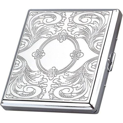 High Quality Metal Cigarette Case Box Holds 20 Cigarettes 84mm 1