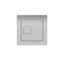 Concealed Cistern Square Button Dual Flush Chrome
