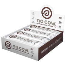 No Cow, Bar di proteine, Brownie Cioccolato Fudge, 12 Bar, 2.12 oz (60 g) Ogni