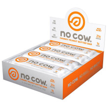 No Cow Bars 12 Bars Chunky Peanut Butter Protein Bars Plant Based
