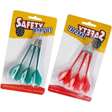 ForuMall Soft Tip Safety Darts-Great Games for Kids-Leisure Sport for Office (3 X Red+3 X Green)