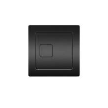 Concealed Cistern Square Button Dual Flush Black