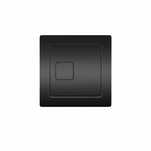 Concealed Cistern Square Button Dual Flush Black