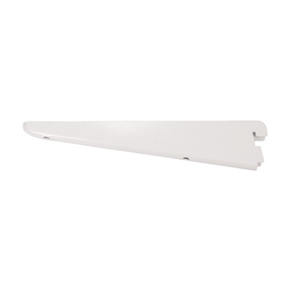 Timco Twin Slot Shelf Bracket White - 220mm (1 Pack Unit)