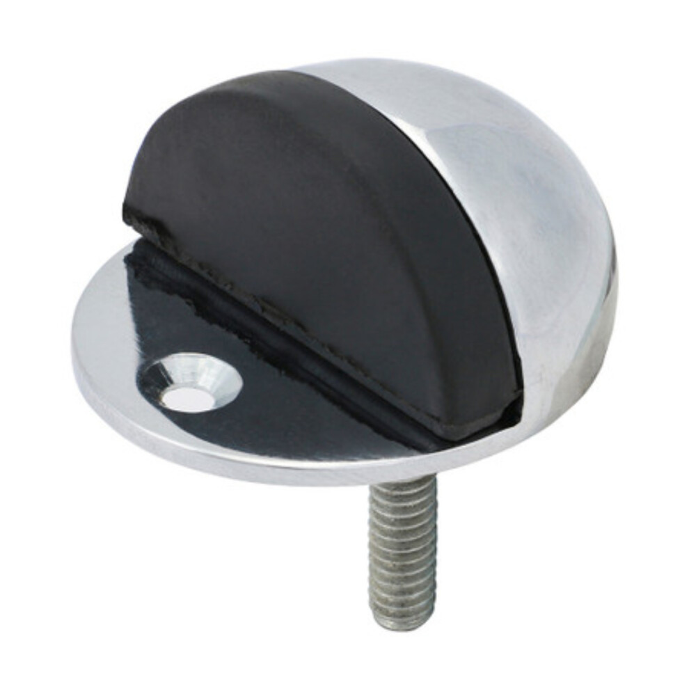 Timco Oval Door Stop Polished Chrome - 47Mm (1 Pack Bag)