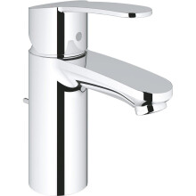 GROHE Eurostyle Cosmopolitan Mezclador de lavabo 3355220E - Caño fijo - Limitador de temperatura regulable - Ahorro de agua - Cromo - Talla S