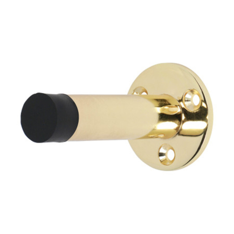 Timco Projection Door Stop Polished Brass - 70mm (1 Pack Bag)