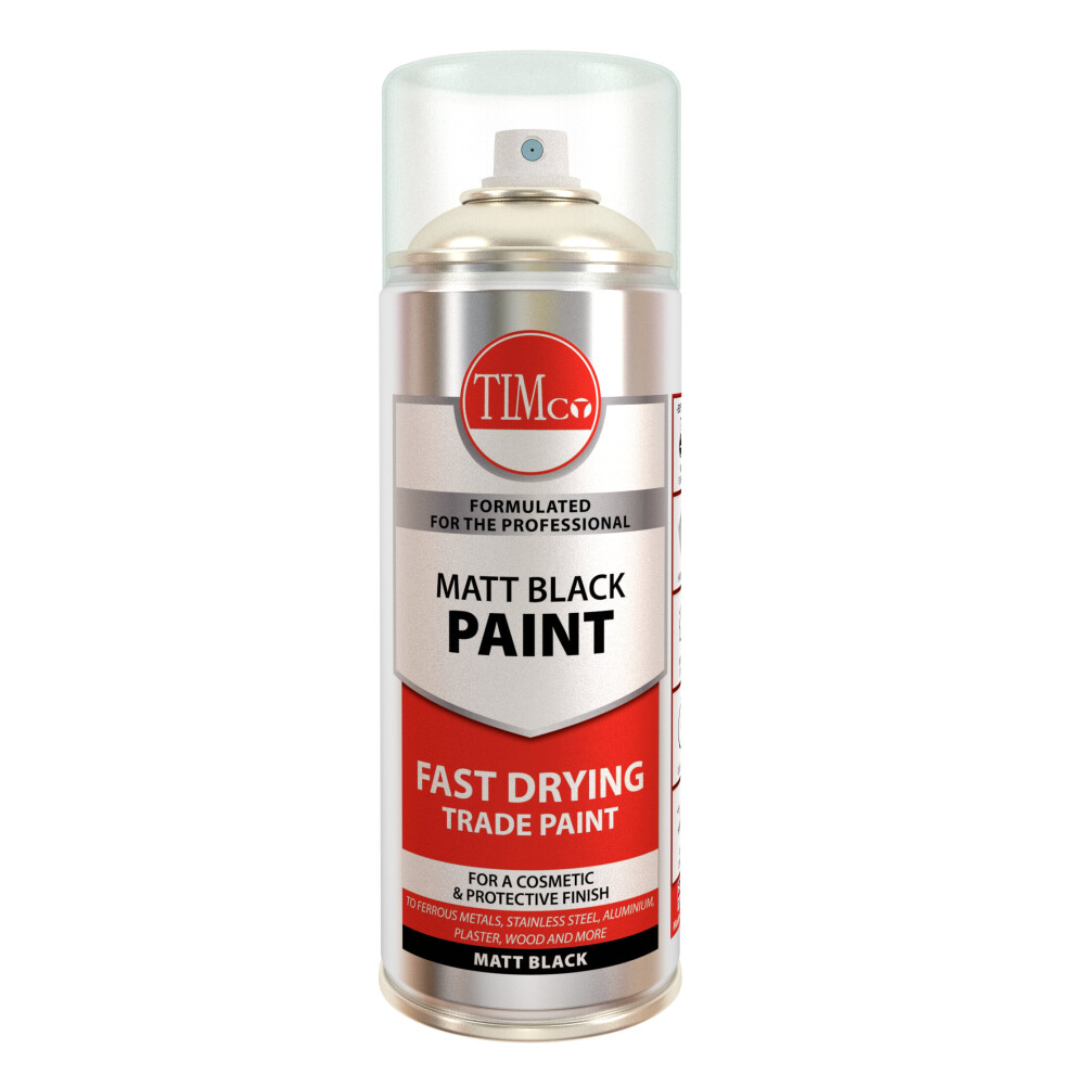 TIMco Finishing Paint - Matt - Black 380ml