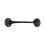 TIMco Timco Cabin Hooks Black - 8" (1 Pack Bag) 1