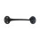 TIMco Timco Cabin Hooks Black - 12" (1 Pack Bag) 1