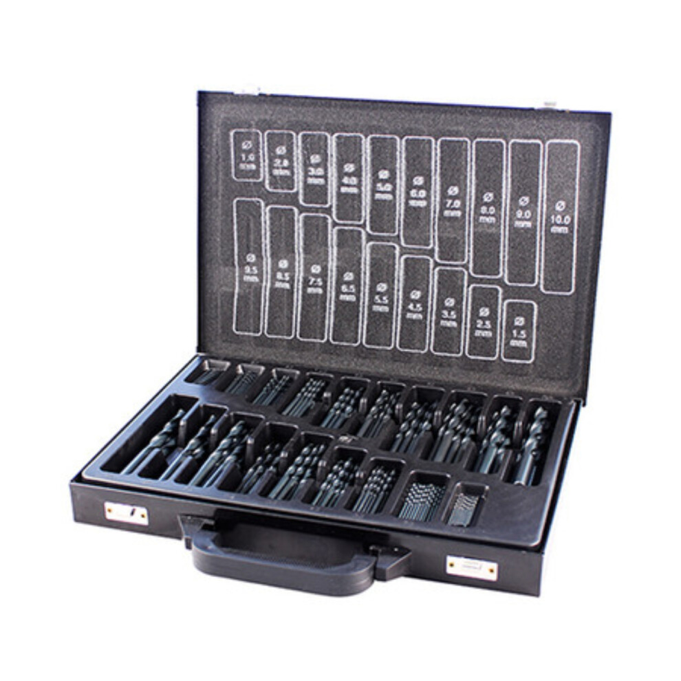 Timco Roll Forged Jobber Drill Bits Set HSS - 170pcs (1 Pack)