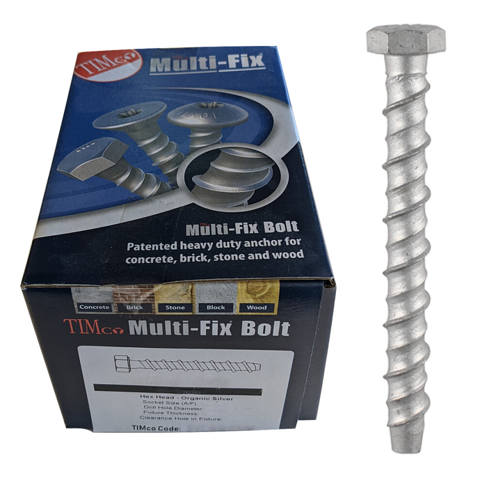 Timco Exterior Multi-Fix Hex Head Bolts - 12.0 X 150 (25 Pack)
