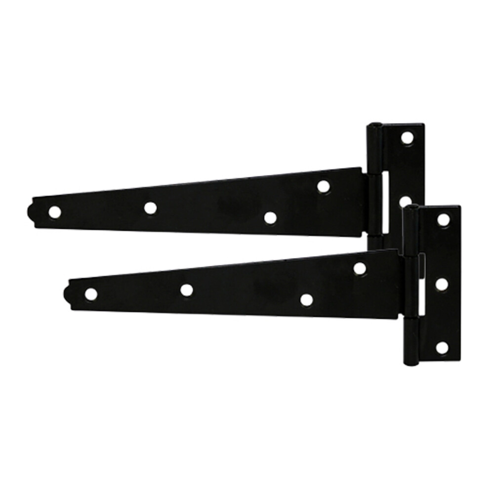 Timco Light Tee Hinges Black - 12" (1 Pack Bag)