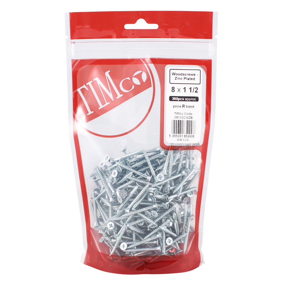 Timco Twin Woodscrew Pz2 Csk - Bzp 10 X 4Mm Zinc (6 Pack)