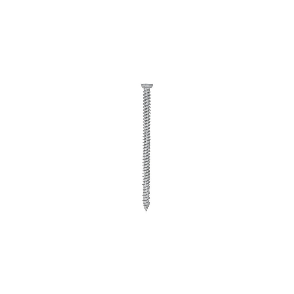 Timco Concrete Screws Flat Countersunk Exterior Silver - 7.5 X 80 (100 Pack)