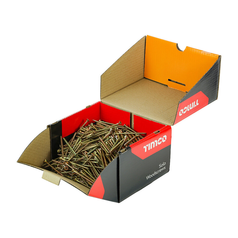 Timco Solo Countersunk Gold Woodscrews (5.0 x 80mm) (1000 Pieces)