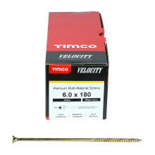 Timco Multi-Purpose Countersunk Velocity Screw - 6.0 x 180 (100 pack)