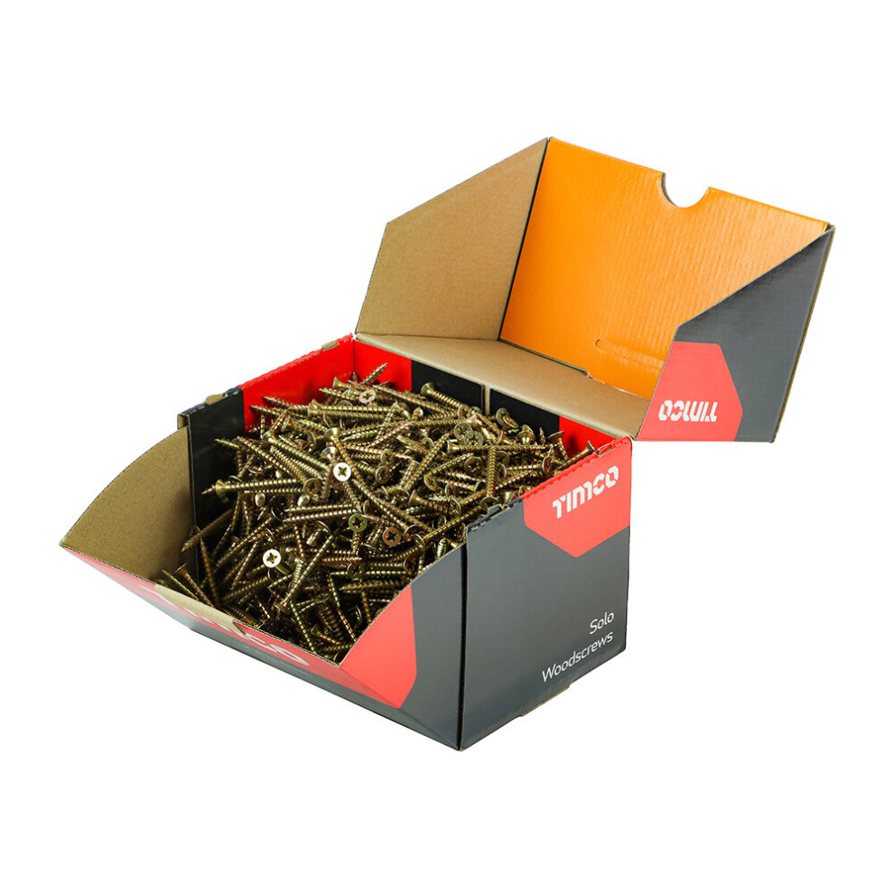 Timco Solo Countersunk Gold Woodscrews (5.0 x 50mm) (1000 Pieces)