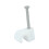 TIMco Timco Round Cable Clips White - To fit 4.5mm (100 Pack) 1
