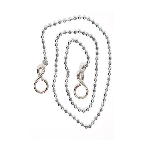 TIMco Timco Ball Link Chains Bath Chrome - 18" (2 Pack)