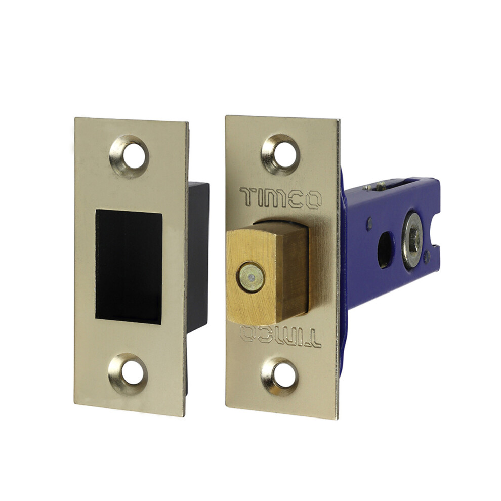 Timco Architectural Tubular Deadbolt Electro Brass & Satin Nickel - 78Mm (1 Pack Bag)