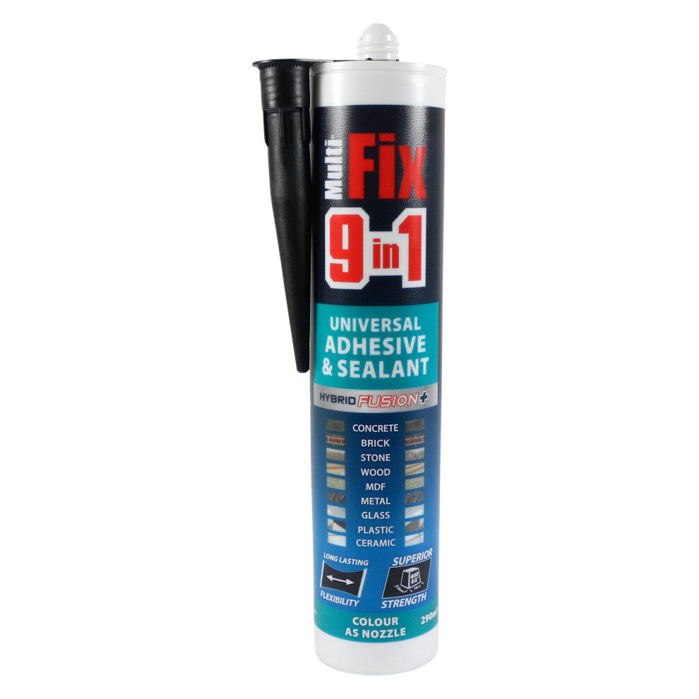 TIMco MultiFix 9 In 1 Universal Adhesive & Sealant Black 290ml