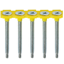 Timco Collated Drywall Screws Self-Drilling (Silver) - 3.5 x 40mm (1000 Pack Box)