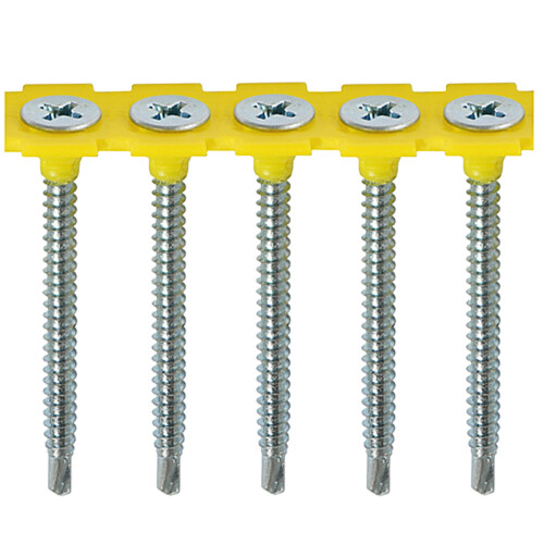 TIMco Timco Collated Drywall Screws Self-Drilling (Silver) - 3.5 x 40mm (1000 Pack Box)
