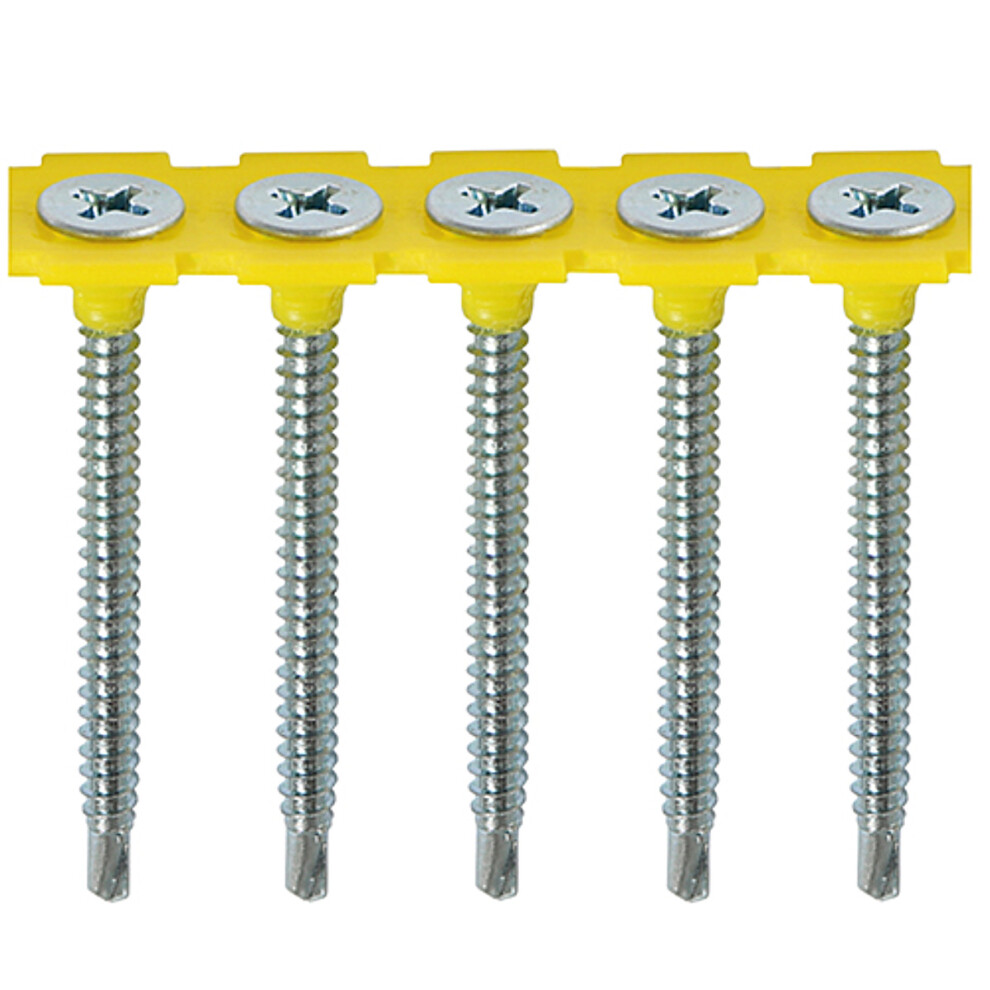 Timco Collated Drywall Screws Self-Drilling (Silver) - 3.5 x 40mm (1000 Pack Box)