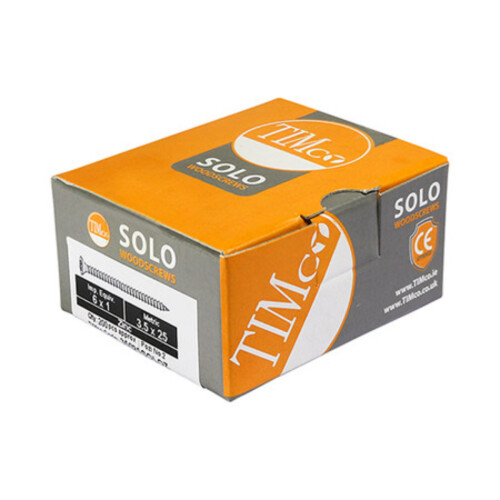 TIMco Timco Solo Double Countersunk Silver Woodscrews - 6.0 x 120