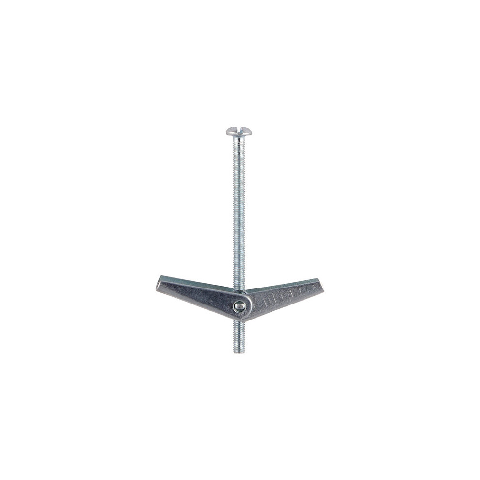 Timco Spring Toggle Cavity Anchors Silver - M5 x 75 (4 Pack)
