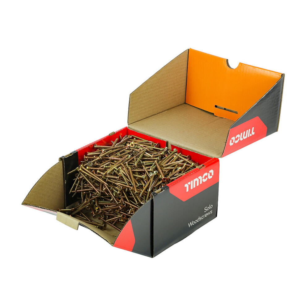 Timco Solo Countersunk Gold Woodscrews (5.0 x 70mm) (1000 Pieces)