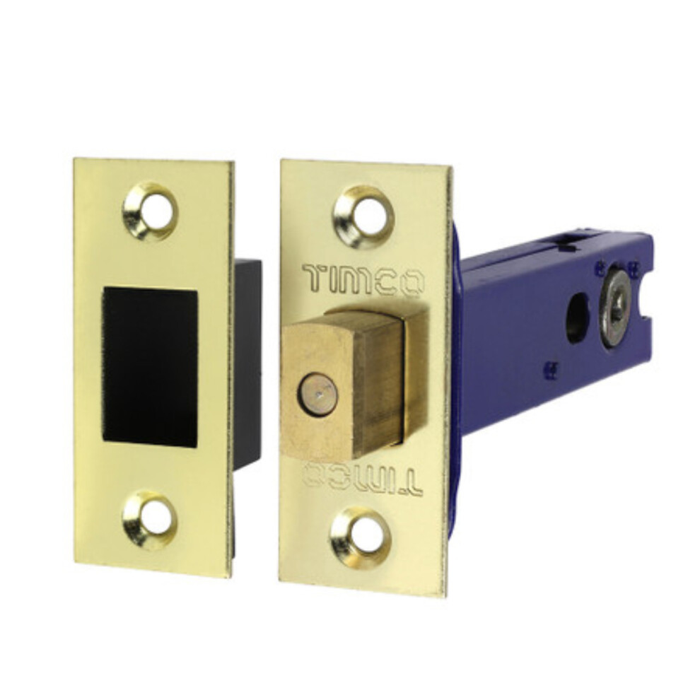 Timco Architectural Tubular Deadbolt Electro Brass & Satin Nickel - 103Mm (1 Pack Bag) 5056110837604