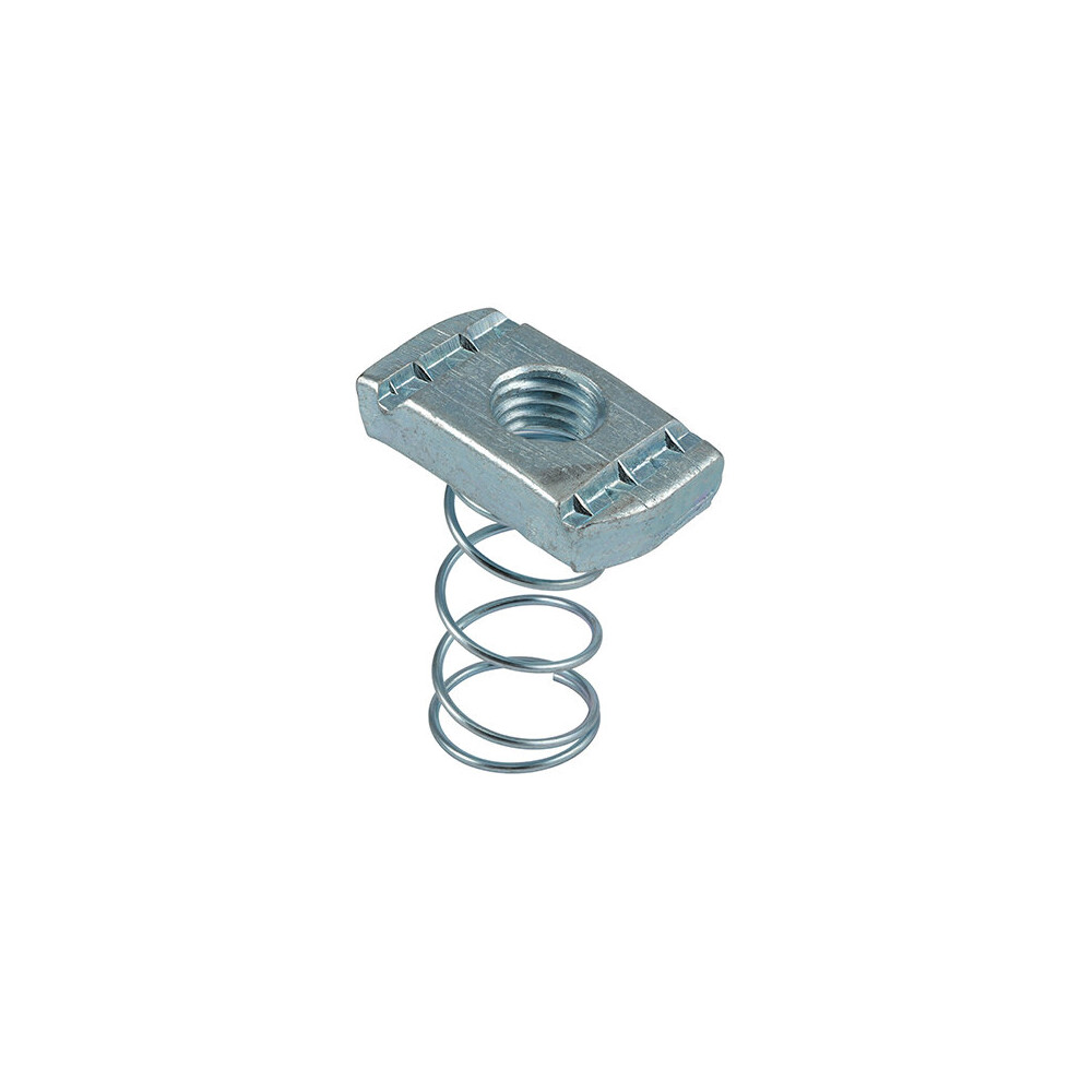 Timco Channel Nuts Long Spring Silver - M12 (100 Pack) 5056110842936