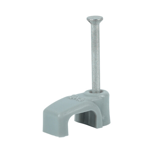 TIMco Timco Flat & Twin Cable Clips Grey - To fit 1.5mm (100 Pack)