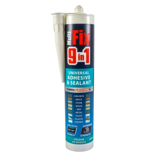 TIMco TIMco MultiFix 9 In 1 Universal Adhesive & Sealant White 290ml