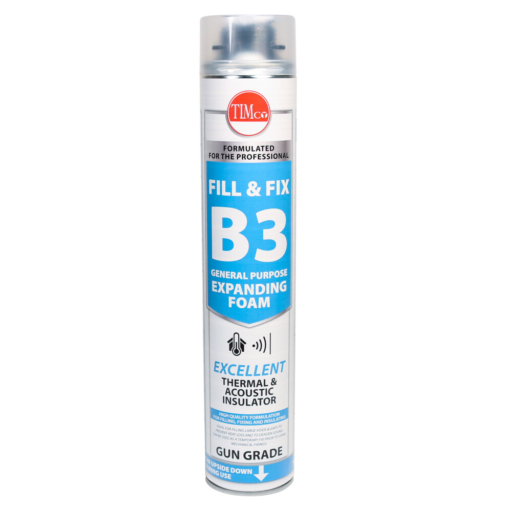 TIMco Fill & Fix Expanding PU Foam - B3 - Applicator Grade 750ml