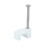 TIMco Timco Flat Cable Clips White - To fit 1.0mm (100 Pack) 1