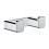 Hansgrohe Hansgrohe AddStoris Bathroom Double Robe Towel Hook Chrome Wall Mounted Modern 2