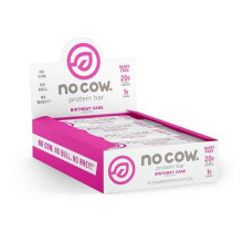 No Cow, Bară de Proteine Învelită, Gătită de Născut, 12 Bărci, 2,12 oz (60 g) Fiecare