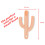 (Pink) Baby Silicone Colourful Cactus Shaped Toothbrush 2